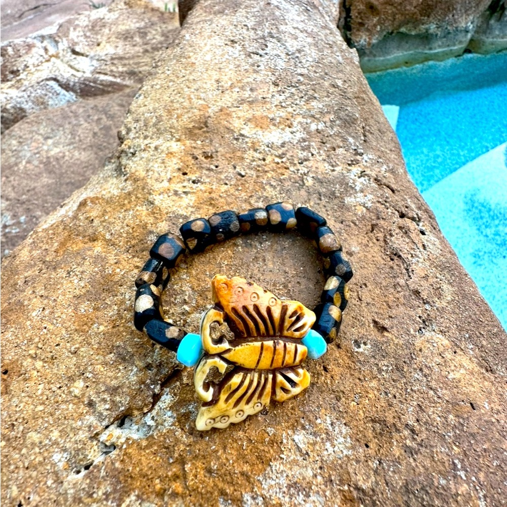 Bone Butterfly Bracelet